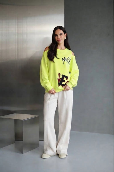 Tasarım Suzene Nakışlı Sweat -0987-