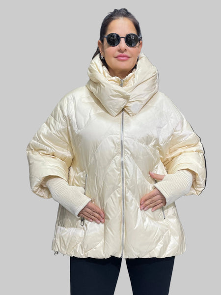 İthal Tasarım Kaz Tüyü Mont