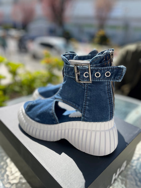 Tasarım Denim Sandalet
