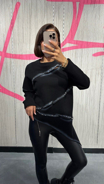 Tasarın Asimetrik Sweatshirt