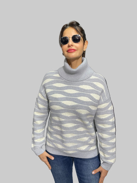 İthal Tasarım Boğazlı Kazak