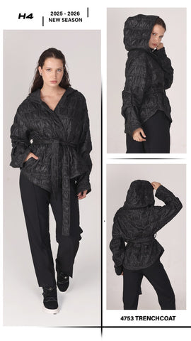 H4 Tasarım Trençkot -4753-
