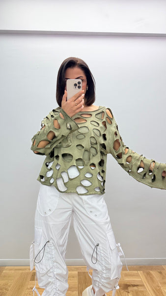 Tasarım Lazer Kesim Bluz