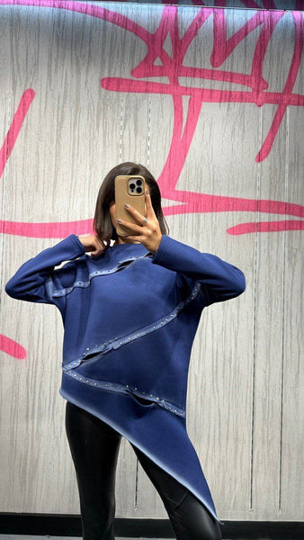 Tasarın Asimetrik Sweatshirt