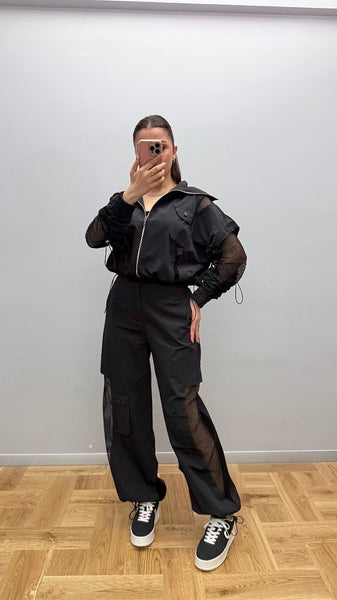 Tasarım File Detaylı Pantolon