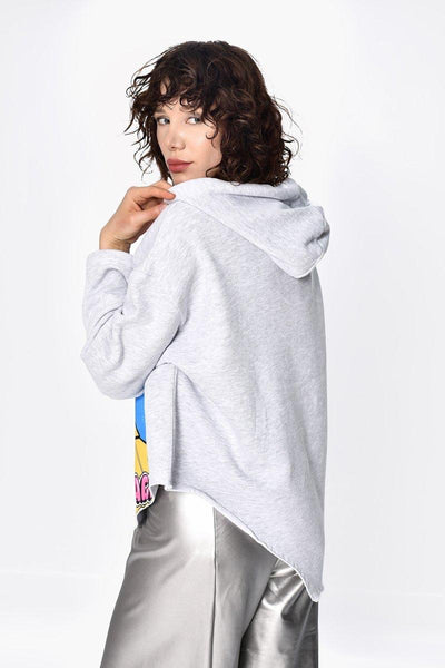 Tasarım Asimetrik Oversize Sweat