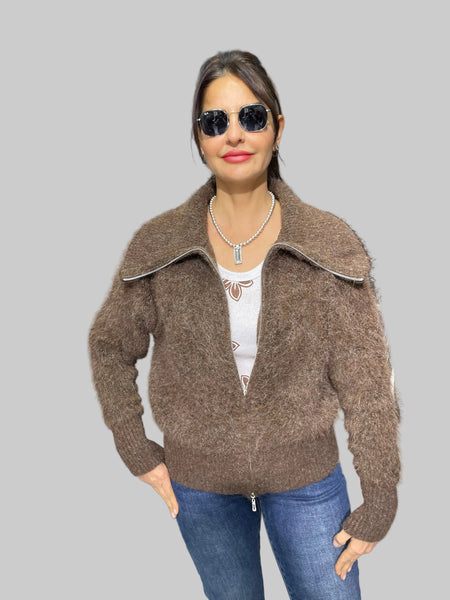 İthal Tasarım Angora Hırka