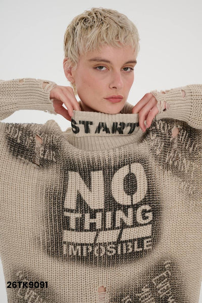 Tasarım Oversize Uzun Kazak