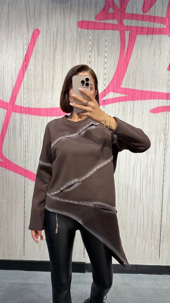 Tasarın Asimetrik Sweatshirt