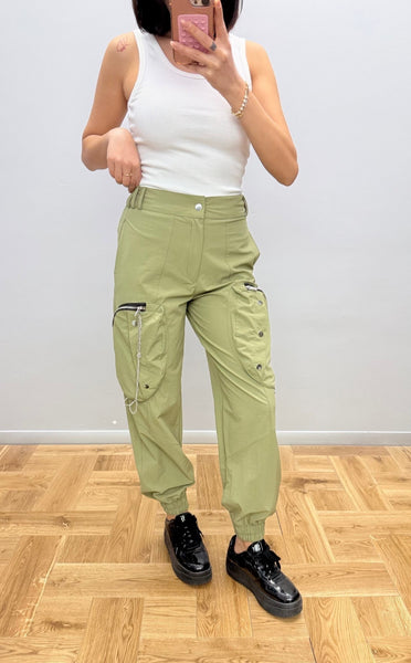 Fermuarlı Zincirli Jogger