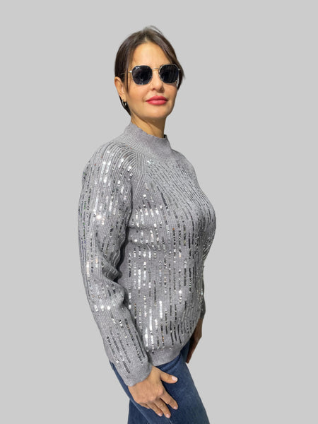 Premium Koleksiyon Payetli Kazak