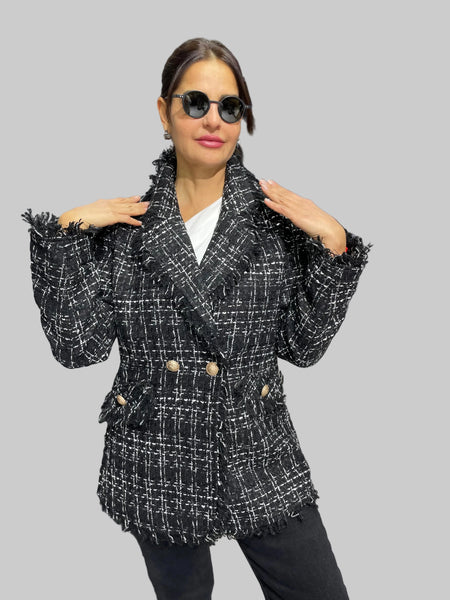 İthal Tasarım Tüvit Ceket