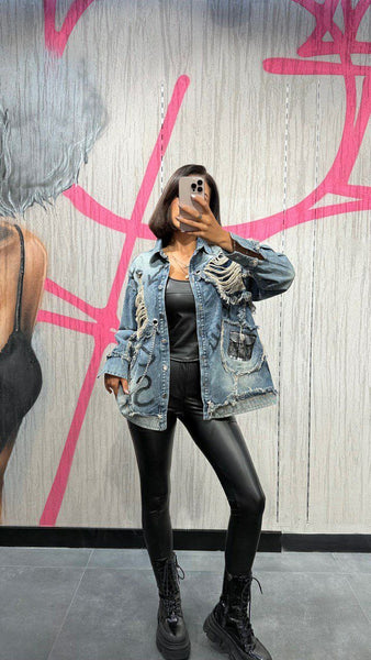 Tasarım Denim Ceket