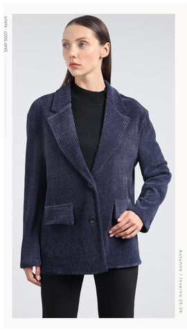 Premium Koleksiyon Fitilli Blazer Ceket