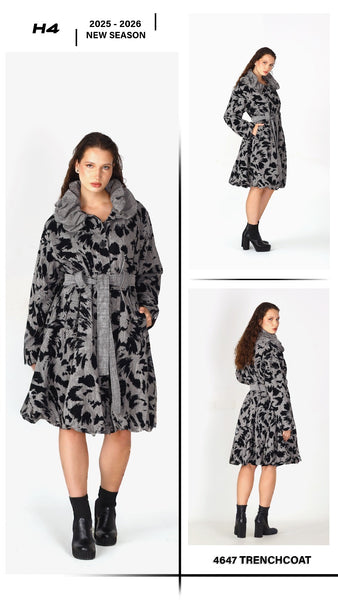 H4 Tasarım Trençkot -4647-