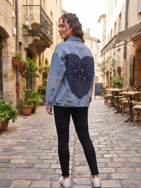 İthal Tasarım Denim Ceket