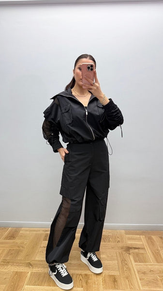 Tasarım File Detaylı Pantolon