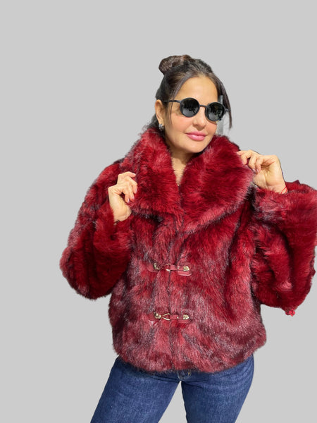 İthal Tasarım Kürk Manto