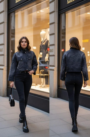 Tasarım Midi Kot Ceket