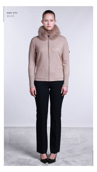 Premium Koleksiyon Kürk Yakalı Hırka