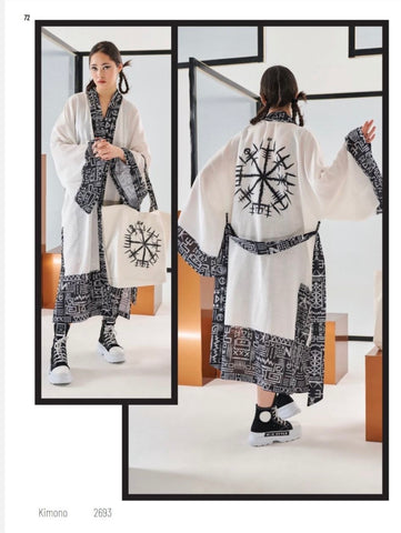 Tasarım Çantalı Kimono