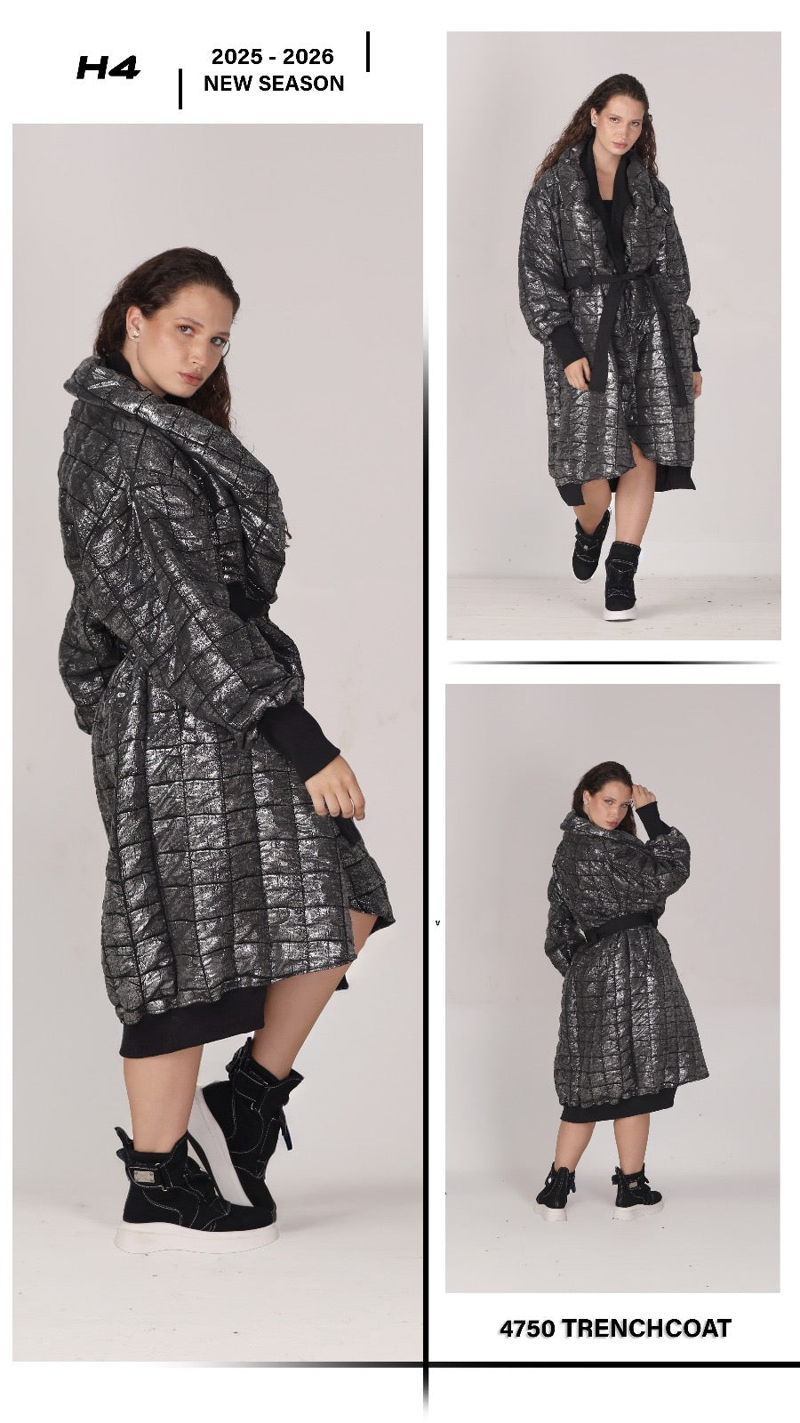 H4 Tasarımı Trençkot -4750-