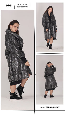 H4 Tasarımı Trençkot -4750-