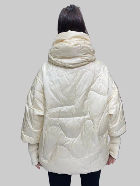 İthal Tasarım Kaz Tüyü Mont