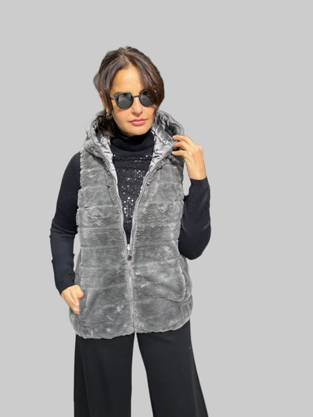 İthal Tasarım Çift Taraflı Yelek