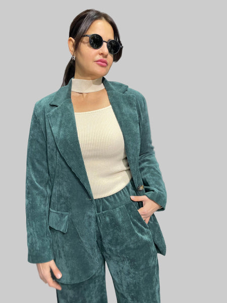 İthal Tasarım Kadife Ceket