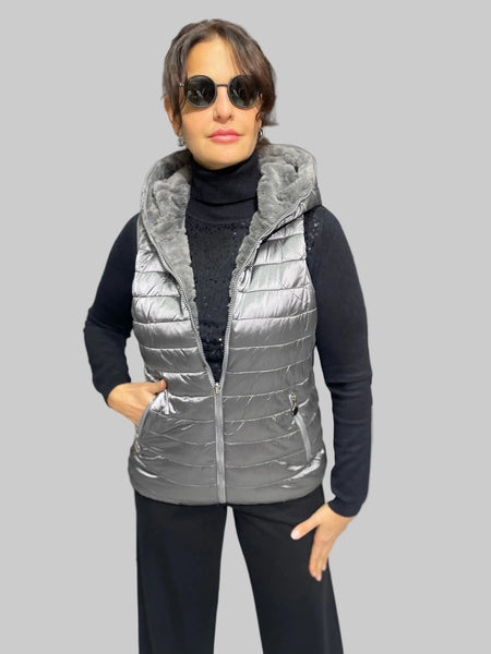 İthal Tasarım Çift Taraflı Yelek