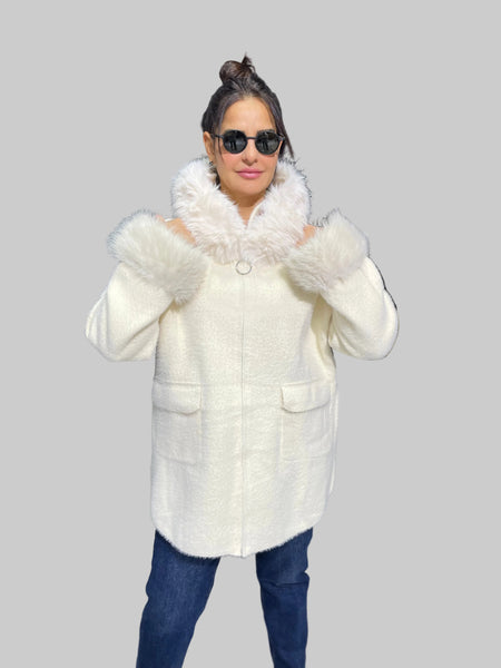 İthal Tasarım Angora Hırka