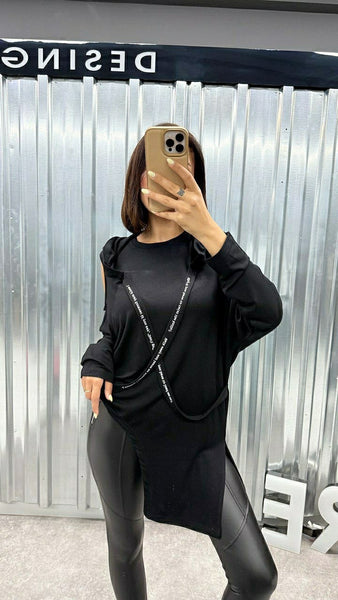 Tasarım Kapüşonlu Bluz
