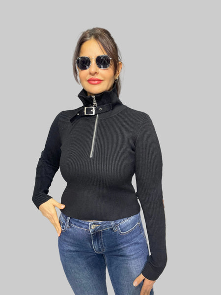 İthal Tasarım Kürk Yakalı Body