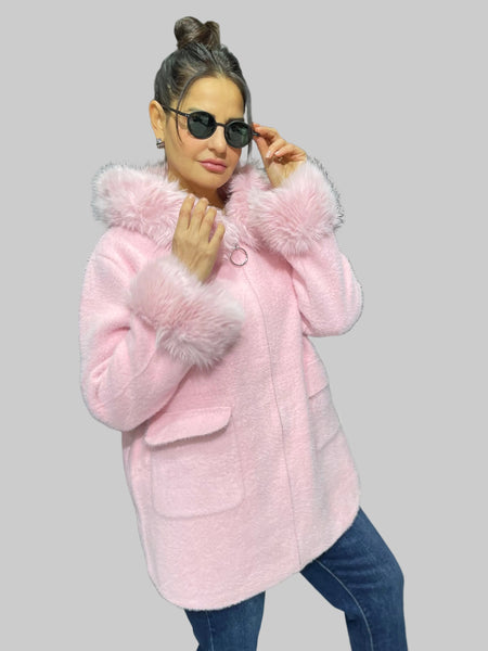 İthal Tasarım Angora Hırka