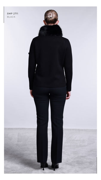 Premium Koleksiyon Kürk Yakalı Hırka