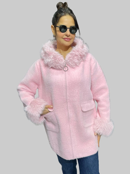 İthal Tasarım Angora Hırka