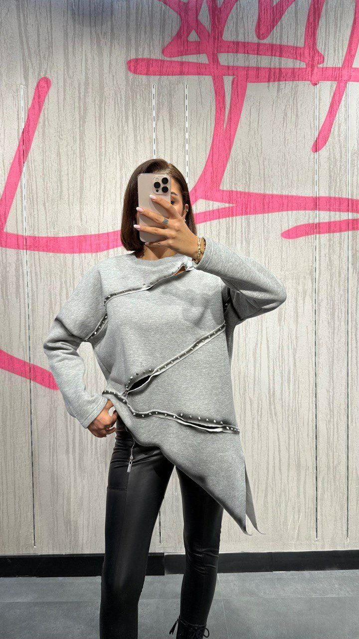 Tasarın Asimetrik Sweatshirt