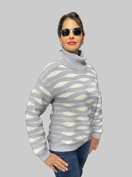 İthal Tasarım Boğazlı Kazak