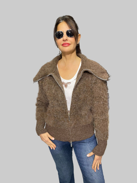 İthal Tasarım Angora Hırka