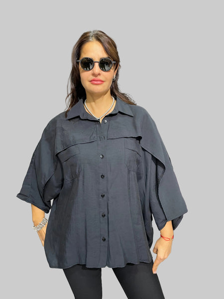 H4 Tasarım Salaş Gömlek -4022-