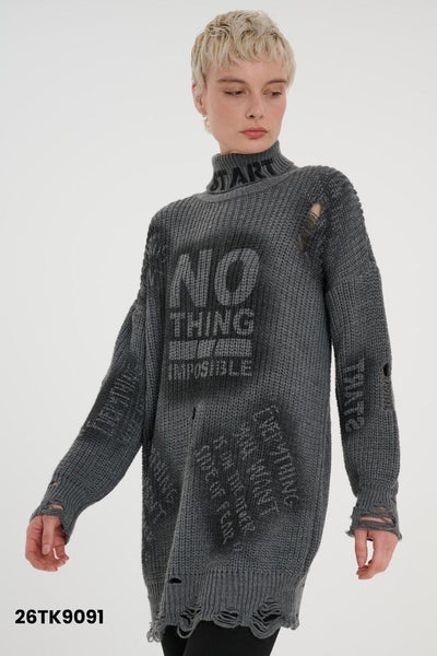 Tasarım Oversize Uzun Kazak