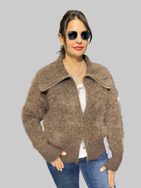 İthal Tasarım Angora Hırka