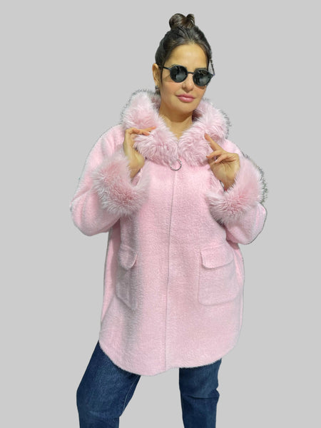 İthal Tasarım Angora Hırka