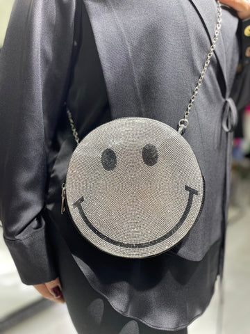 Full Taşlı Smile Çanta