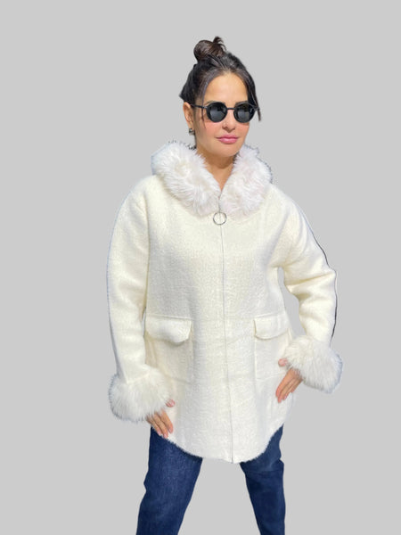 İthal Tasarım Angora Hırka