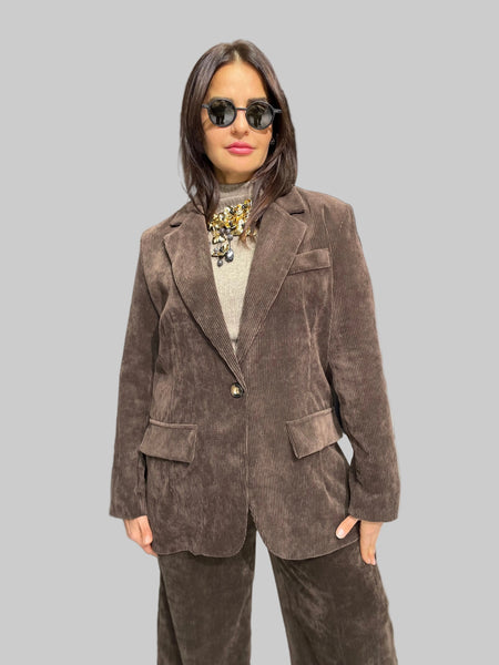 İthal Tasarım Kadife Ceket