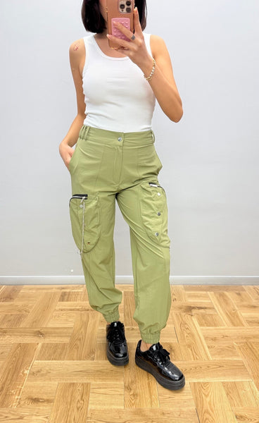 Fermuarlı Zincirli Jogger