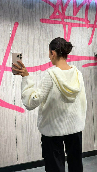 Tasarım Kapüşonlu Kazak