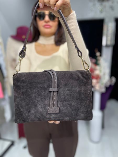 İthal Tasarım Süet Çantaa